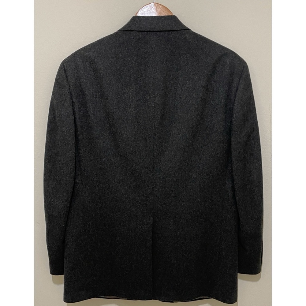 Joseph & Lyman 100% Cashmere Classic Charcoal Blazer, Size 40 Short - Picture 6 of 11